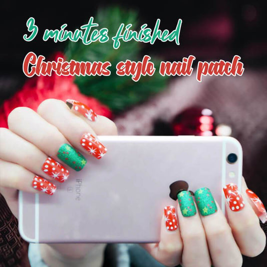 3 Minutes Finished Christmas Style Nail Patch